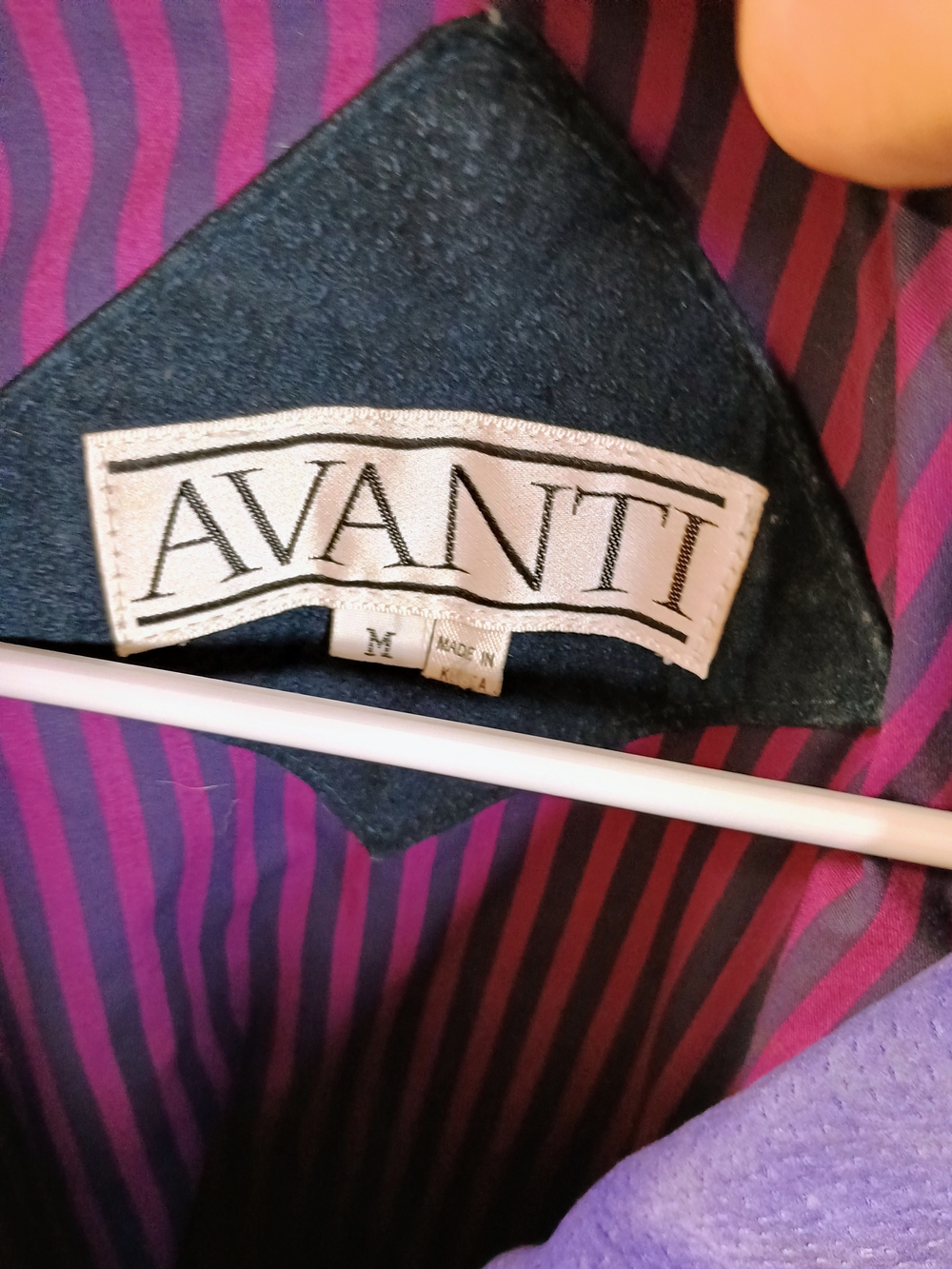 Avanti Striped Blazer in Teal, Purple & Magenta Bin 4 - Picture 4 of 5